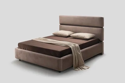 ASTON bed, front view on a neutral background