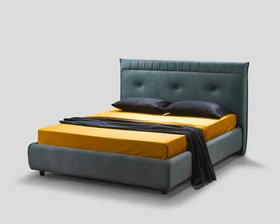 SOREN bed, angled front view on a neutral background