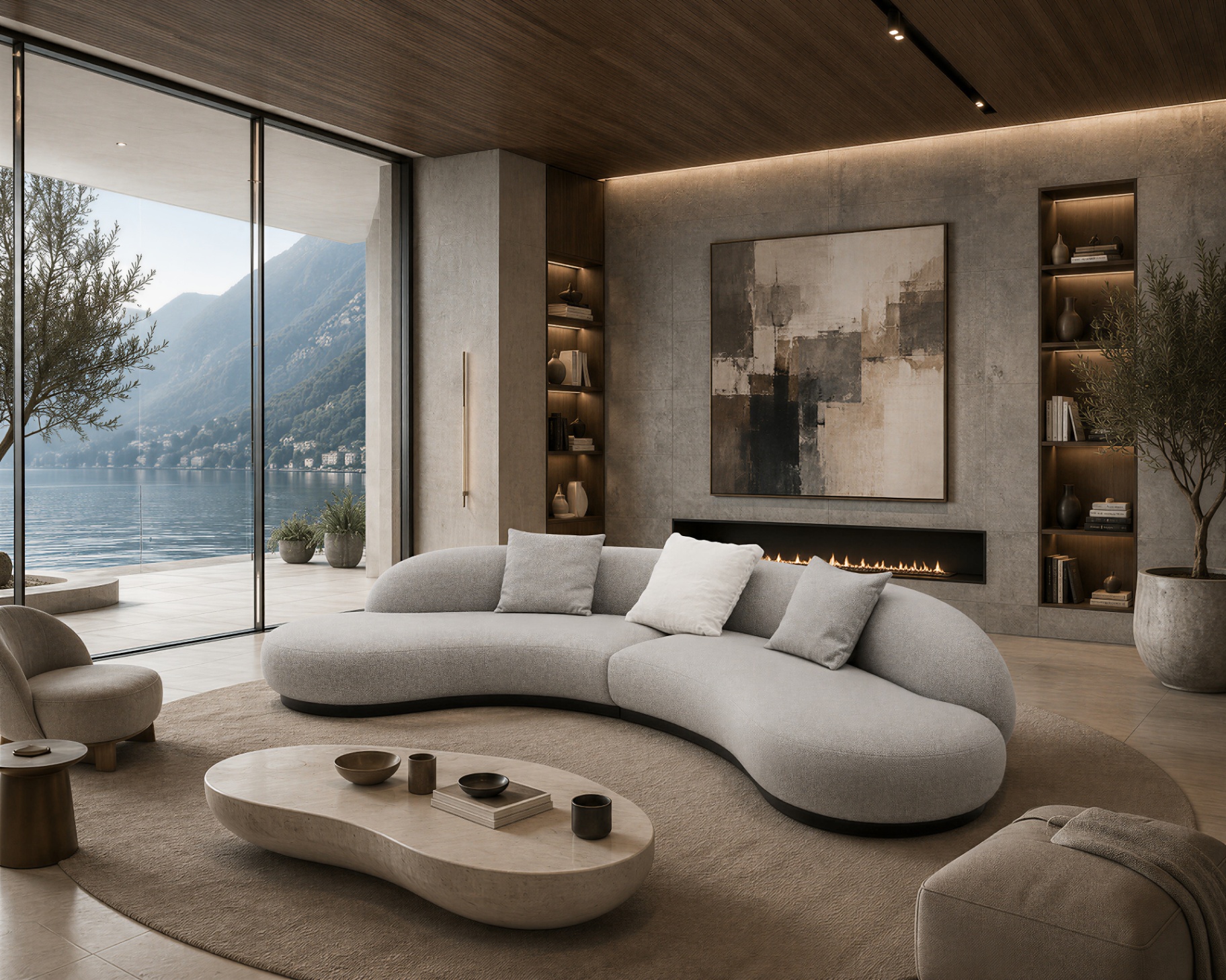 Luxury Living CALISTO StileSofa — CALISTO è un divano angolare scultoreo pensato per interni contemporanei in cui architettura, design e comfort si fondono in un unico capolavoro.