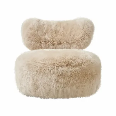 Fauteuil NOOR, vue frontale en studio sur fond neutre