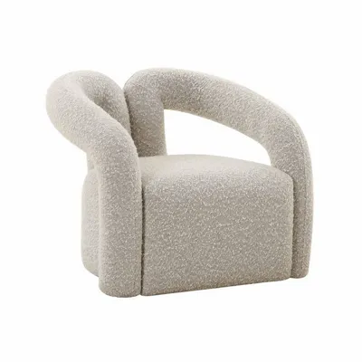 Fauteuil KODAK, détail du revêtement et du dossier sculptural
