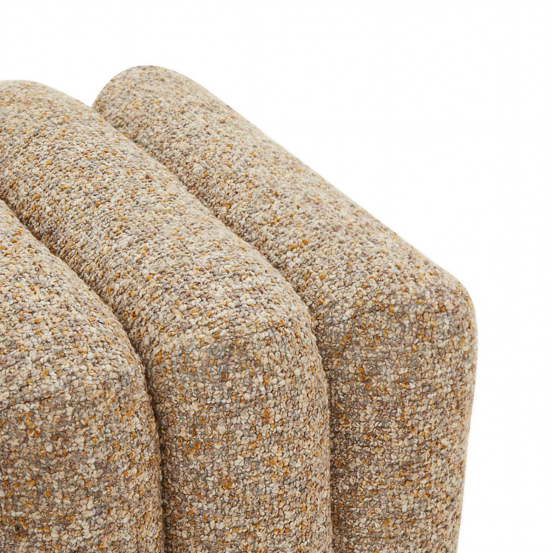 Panca VIGNE dettaglio tessuto beige bouclé