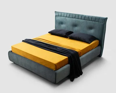 SOREN bed, angled view on a neutral background