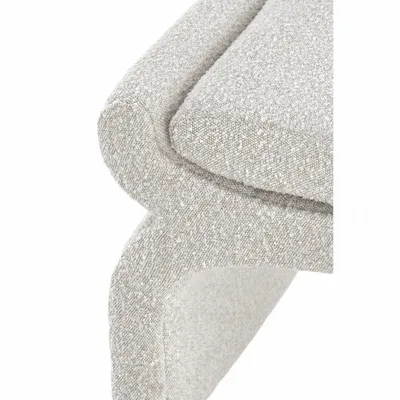 Détail de la texture bouclé du pouf NAFYA