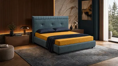 SOREN bed set in a luxury bedroom