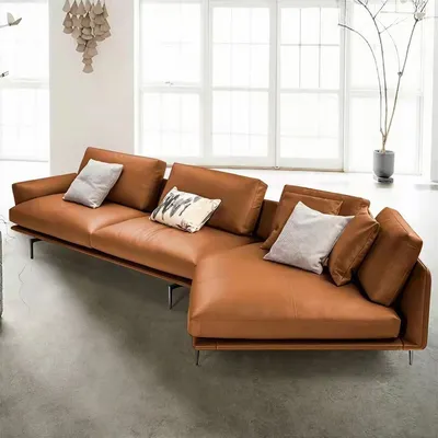 Sofa NOCTURNE 1 Armlehne, Perspektivansicht in hellem Ambiente