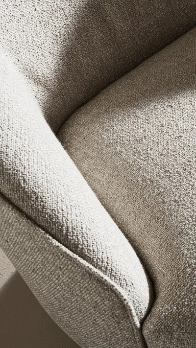 Détail du revêtement du fauteuil RIVA