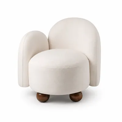 Fauteuil MANON, vue frontale sur fond neutre