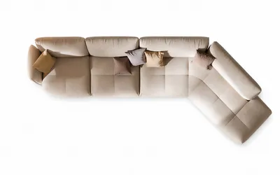 ELAN Sofa, Draufsicht der offenen V-Konfiguration