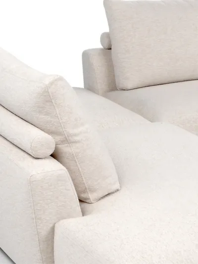 Ecksofa CALADRIA, Nahaufnahme von Sitzen und Kissen