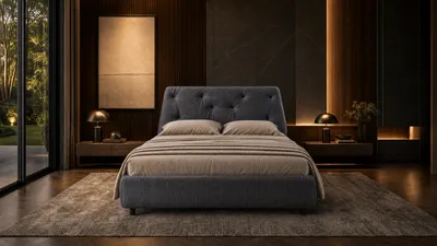 ORIAN bed in a luxury bedroom