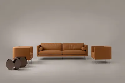 KAEL Sofa, Vorderansicht auf neutralem Hintergrund