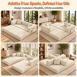 Quattro configurazioni del Divano Modulare 5 in 1