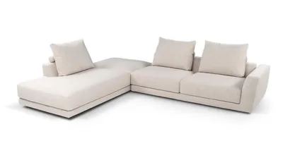 Ecksofa CALADRIA, Vorderansicht auf weißem Hintergrund