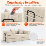 Tasche laterali portaoggetti del Divano Modulare 5 in 1