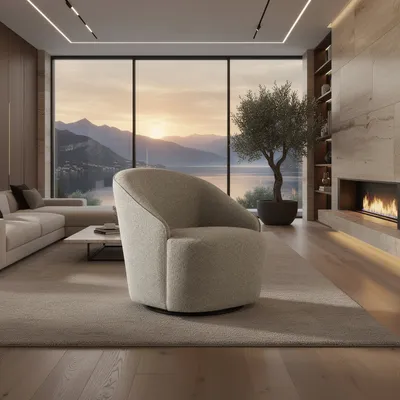 Fauteuil RIVA dans un environnement résidentiel de luxe