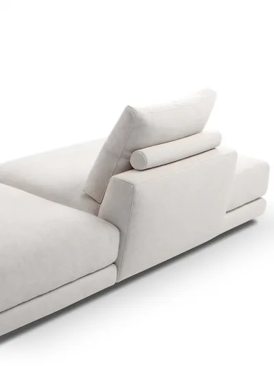 Ecksofa CALADRIA, Detail der Rückenlehne und des Nackenkissens