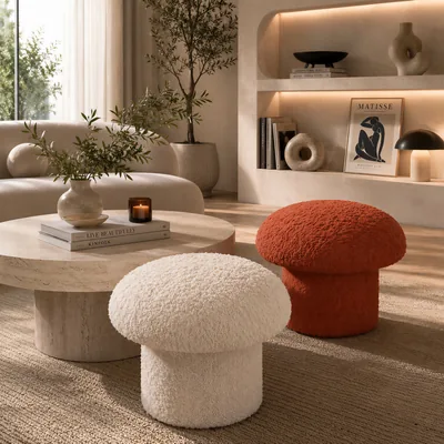 Pouf NUBO dans un intérieur résidentiel de luxe